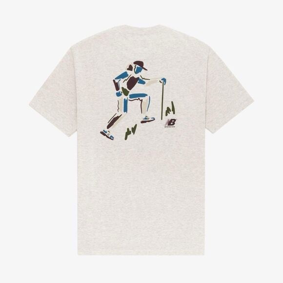 Aime Leon Dore x New Balance 993 Pocket Tee Oatmeal Short Sleeve ALD Medium NEW - Picture 1 of 5